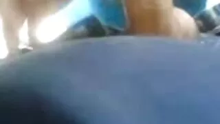 Suviliojo ir traukia silikoninę moterį ant gaidžio.